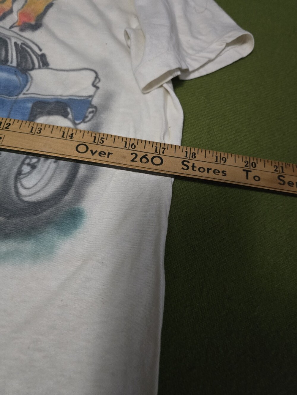 Vintage 1970s JCPenney With Custom Airbrush 55 Chevy Graphic - Picture 5 of 5